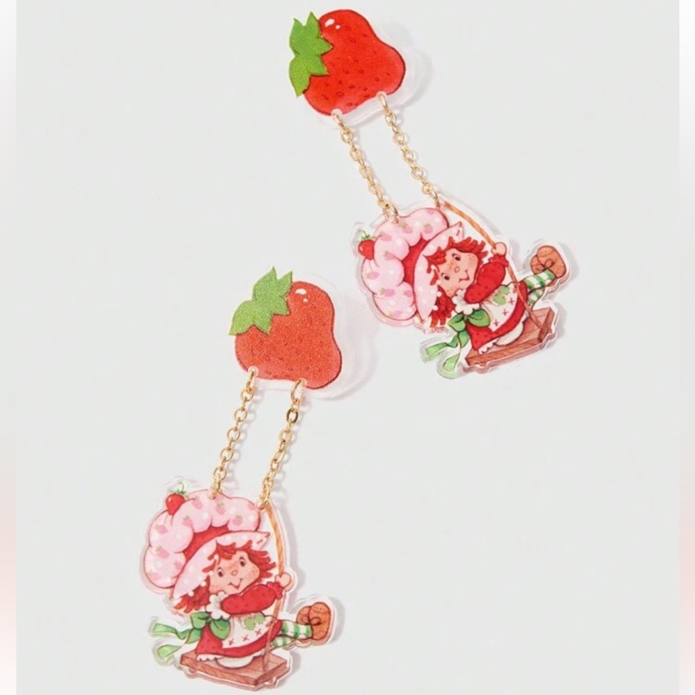 NWOT Strawberry Shortcake earrings - Picture 2 of 4